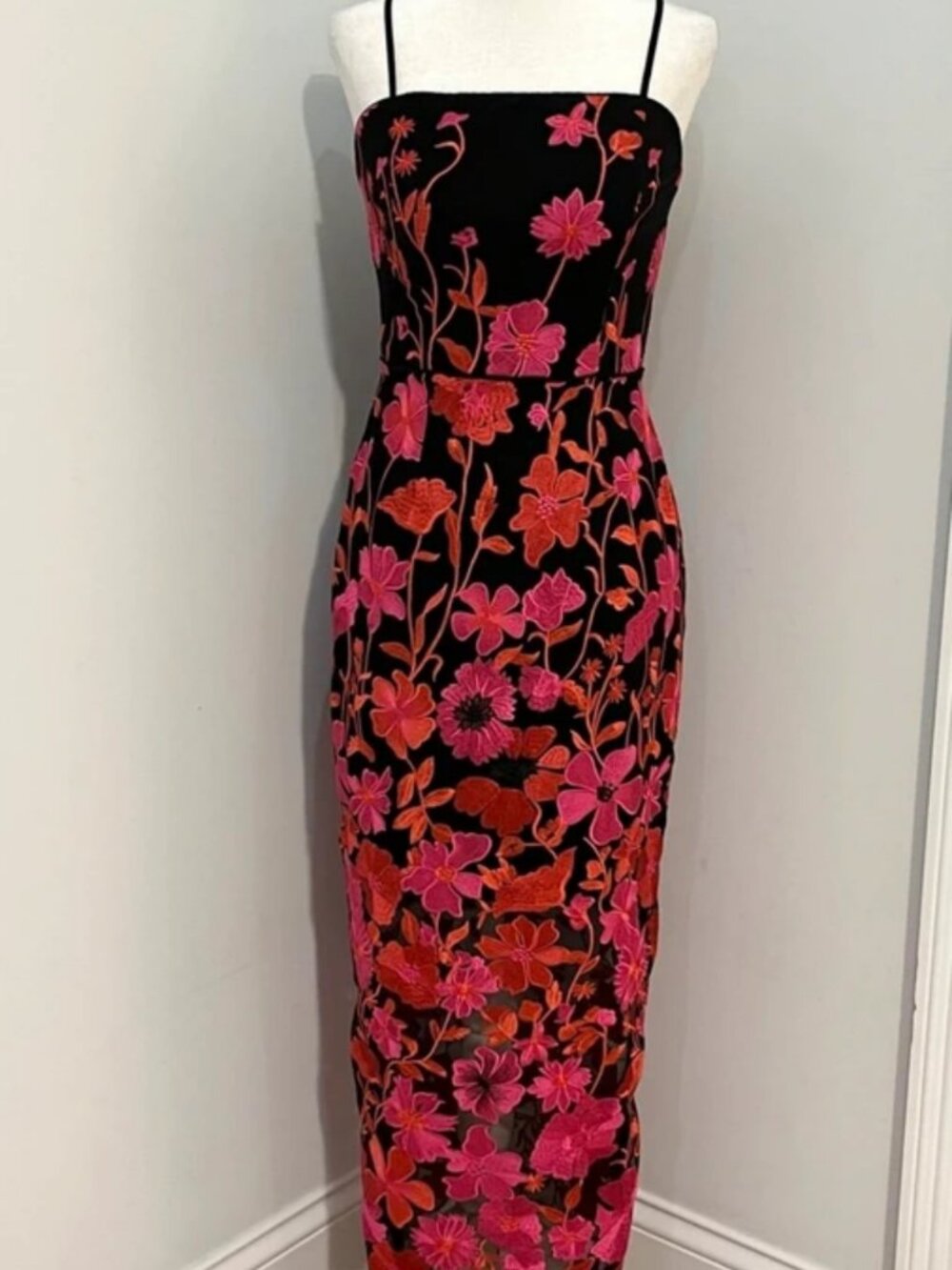 NWT Women’s MILLY Kait Floral Embroidered Dress